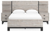 Vessalli Gray Queen Panel Bed with Extensions (Online Special Price) - Ornate Home