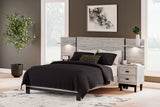 Vessalli Gray Queen Panel Bed with Extensions (Online Special Price) - Ornate Home