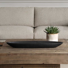 Vessel Black Cast Canoe Bowl - Ornate Home