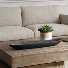 Vessel Black Cast Canoe Bowl - Ornate Home