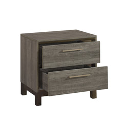 Vestavia Antique Gray/Brown Nightstand - Ornate Home