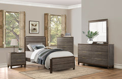 Vestavia Antique Gray/Brown Twin Bed - Ornate Home