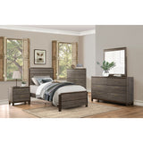 Vestavia Antique Gray/Brown Twin Bed - Ornate Home