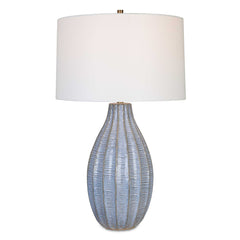 Veston Blue Glaze Table Lamp - Ornate Home
