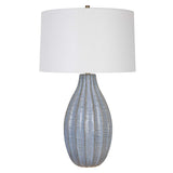 Veston Blue Glaze Table Lamp - Ornate Home