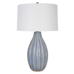 Veston Blue Glaze Table Lamp - Ornate Home