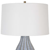 Veston Blue Glaze Table Lamp - Ornate Home