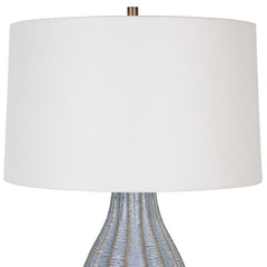 Veston Blue Glaze Table Lamp - Ornate Home
