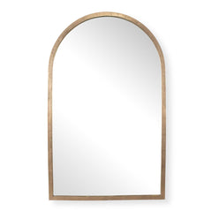Vestry Antique Brass Arch Mirror - Ornate Home