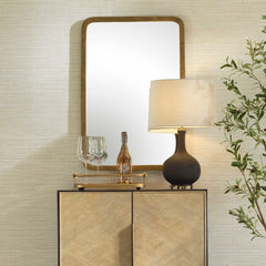 Vestry Antique Brass Mirror - Ornate Home
