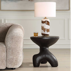 Veta Black Indoor-Outdoor Accent Table - Ornate Home