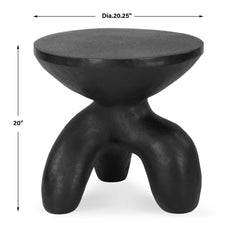 Veta Black Indoor-Outdoor Accent Table - Ornate Home