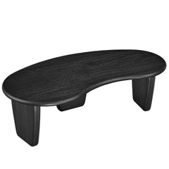 Vetra Black Kidney-Shaped Free Coffee Table - Ornate Home