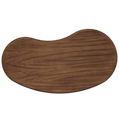 Vetra Walnut Kidney-Shaped Free Coffee Table - Ornate Home