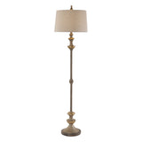 Vetralla Silver/Bronze Floor Lamp - Ornate Home