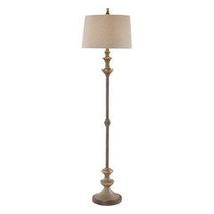 Vetralla Silver/Bronze Floor Lamp - Ornate Home