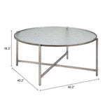 Vetro Silver Coffee Table - Ornate Home