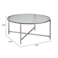 Vetro Silver Coffee Table - Ornate Home