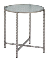 Vetro Silver Side Table - Ornate Home