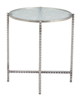 Vetro Silver Side Table - Ornate Home