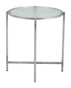 Vetro Silver Side Table - Ornate Home