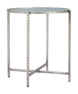 Vetro Silver Side Table - Ornate Home