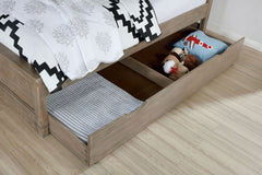 Vevey Wire-Brushed Warm Gray 4 Pc. Twin Bedroom Set - Ornate Home