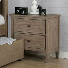 Vevey Wire-Brushed Warm Gray 4 Pc. Twin Bedroom Set - Ornate Home