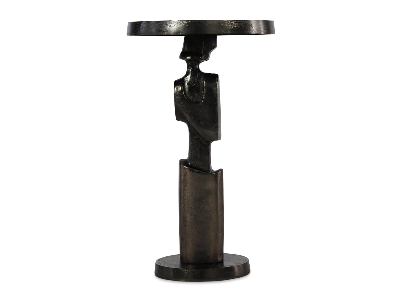 Vevo Black Nickel Accent Table - Ornate Home