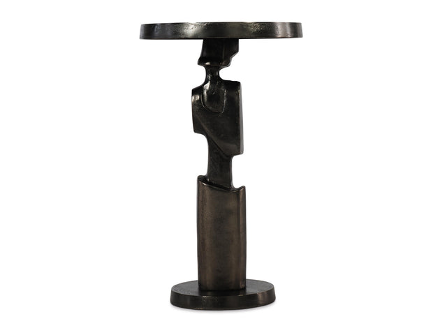 Vevo Black Nickel Accent Table - Ornate Home