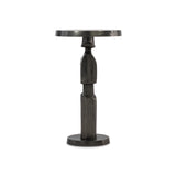 Vevo Black Nickel Accent Table - Ornate Home