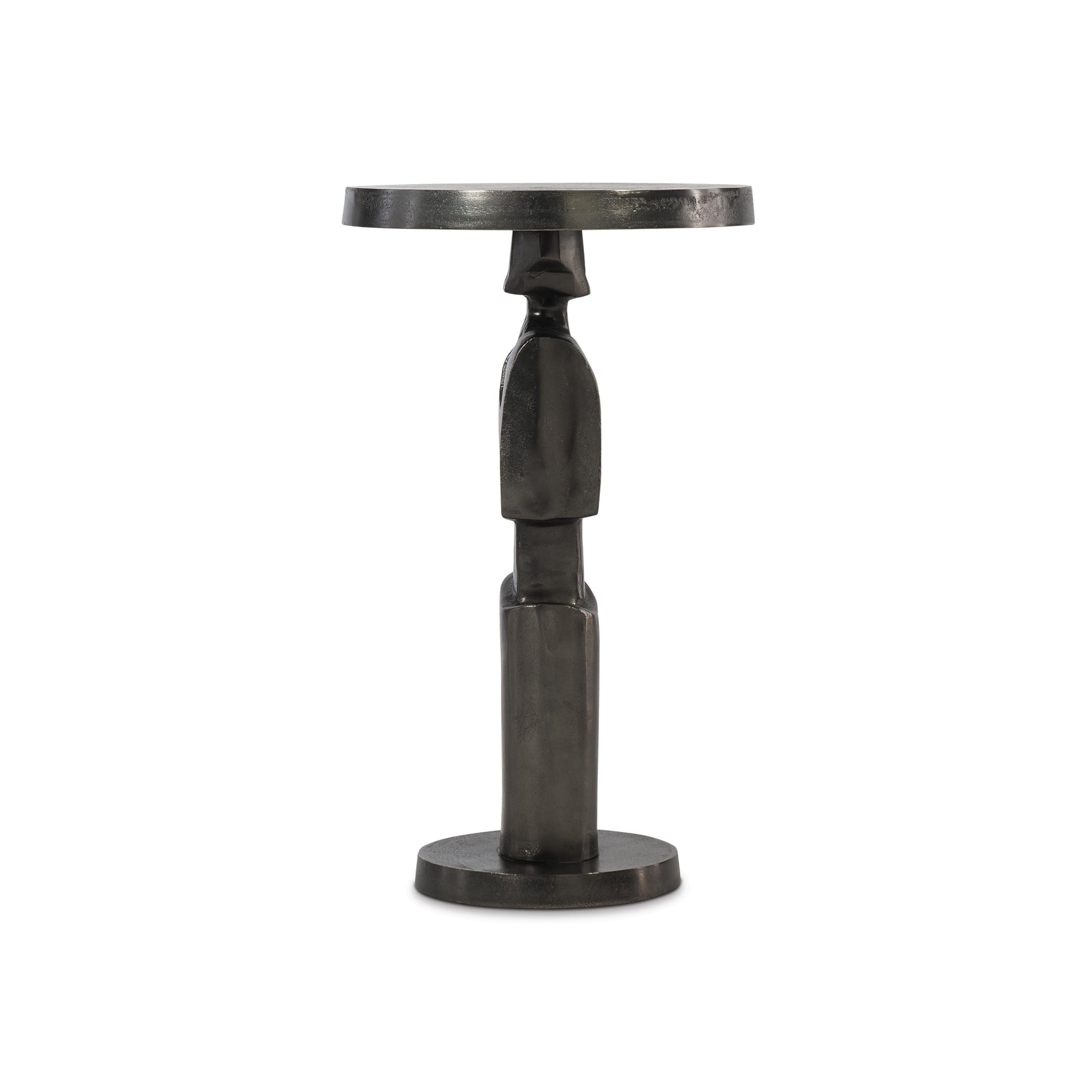 Vevo Black Nickel Accent Table - Ornate Home