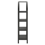 Vexley Black 60 Inch Arched Bookshelf - Ornate Home