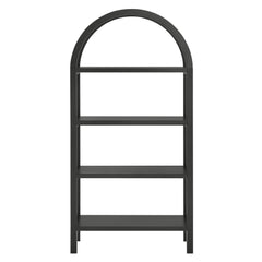 Vexley Black 60 Inch Arched Bookshelf - Ornate Home