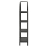 Vexley Black 72 Inch Large Arched Bookshelf - Ornate Home
