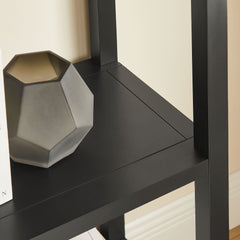 Vexley Black 72 Inch Tall Narrow Arched Bookshelf - Ornate Home