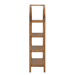 Vexley Walnut 60 Inch Arched Bookshelf - Ornate Home