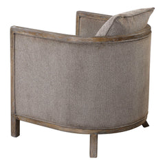 Viaggio Gray Chenille Accent Chair - Ornate Home