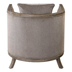 Viaggio Gray Chenille Accent Chair - Ornate Home