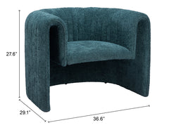 Viana Aquamarine Accent Chair - Ornate Home