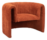 Viana Burnt Orange Accent Chair - Ornate Home