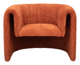 Viana Burnt Orange Accent Chair - Ornate Home