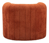Viana Burnt Orange Accent Chair - Ornate Home