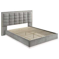 Viana Grey / White High Gloss E King 5 Pc Bedroom Set - Ornate Home