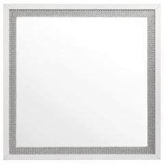 Viana Grey / White High Gloss E King 5 Pc Bedroom Set - Ornate Home
