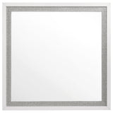 Viana Grey / White High Gloss Queen 4 Pc Bedroom Set - Ornate Home
