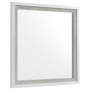 Viana White High Gloss Dresser Mirror - Ornate Home