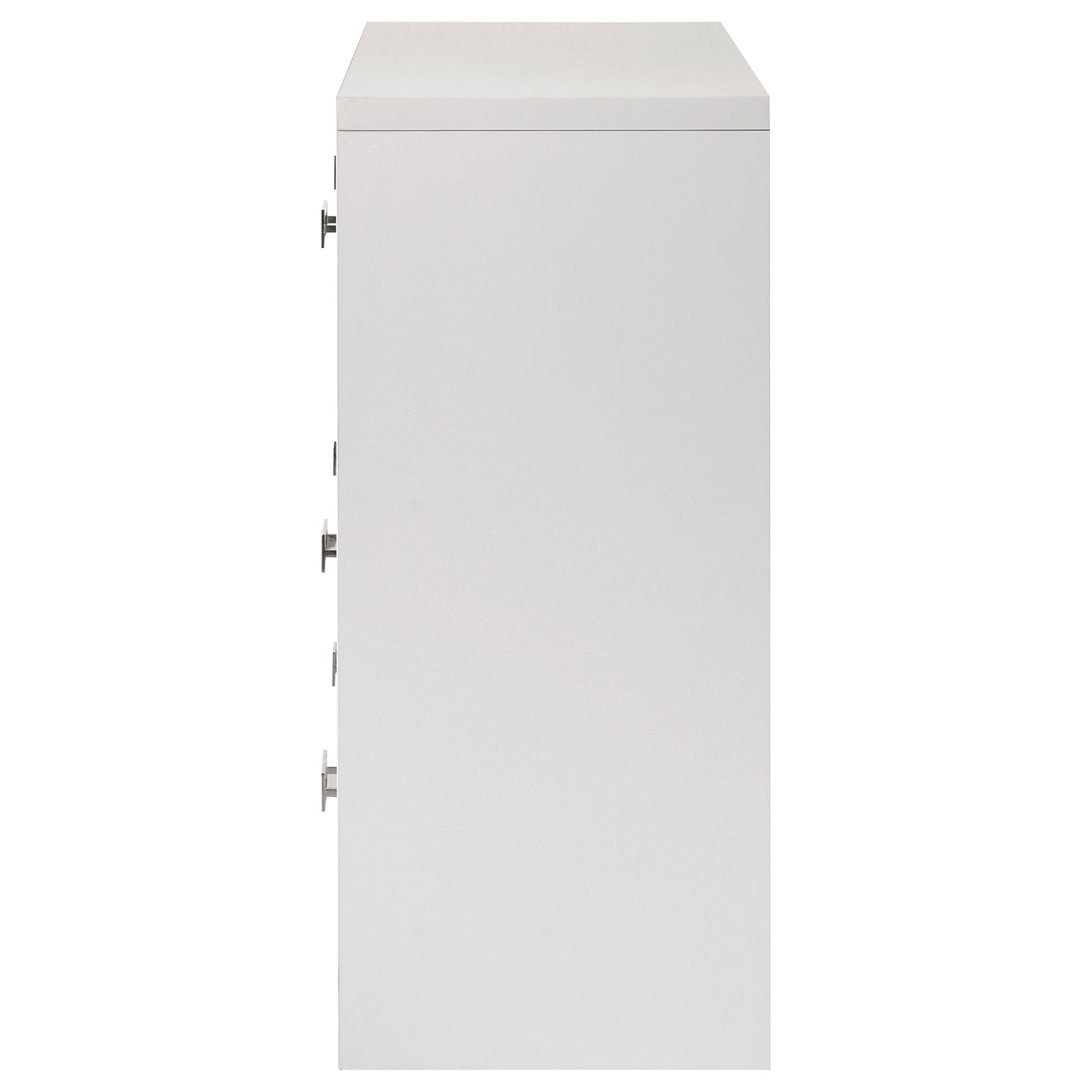 Viana White High Gloss Dresser - Ornate Home