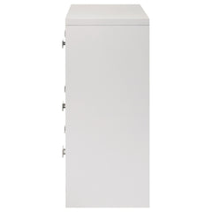 Viana White High Gloss Dresser - Ornate Home