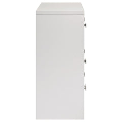 Viana White High Gloss Dresser - Ornate Home